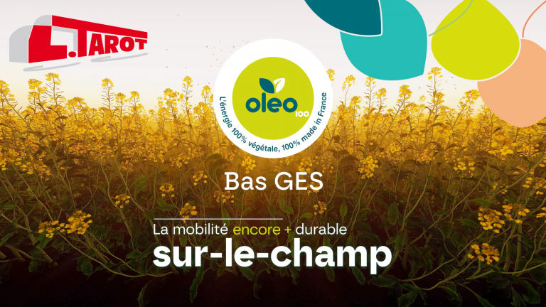 Du champ à la route : Transports Tarot et Oleo100 passent le cap des -80 % de CO₂